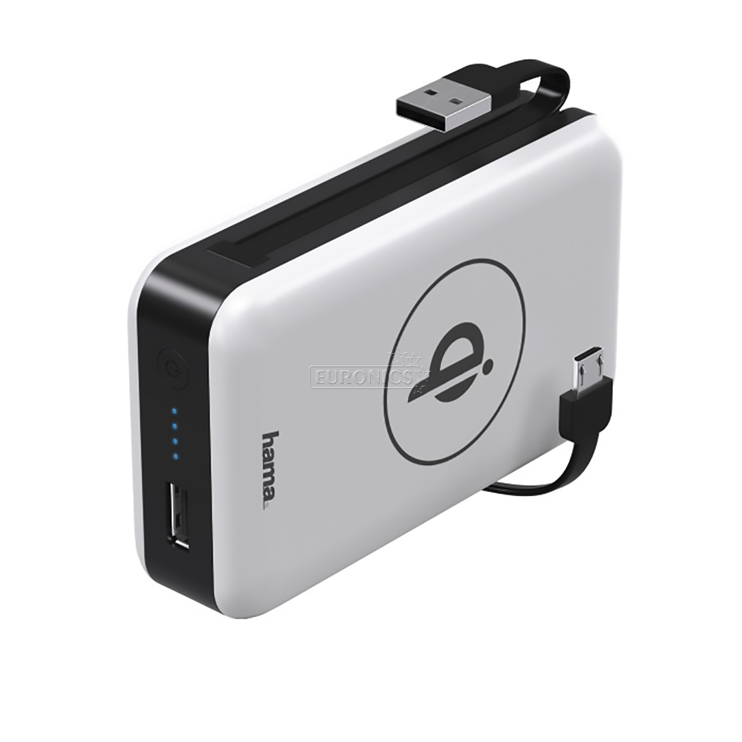 Juhtmevaba laadimisega akupank Hama Qi (6000 mAh)