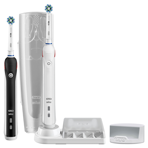 Braun Oral-B Smart 5900, 2 шт., футляр, белый/черный - Комплект электрических зубных щеток