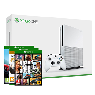 Mängukonsool Microsoft Xbox One S (1 TB) + 3 mängu