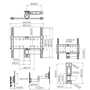 TV wall mount Vogels (32-55")