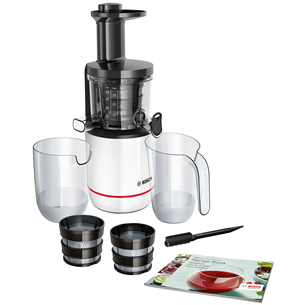 Bosch VitaExtract, 150 W, black/white - Slow juicer