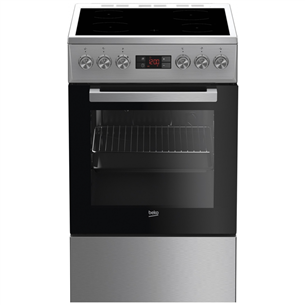 Beko, 55 л, нерж. сталь - Отдельностоящая керамическая плита FSM57300GX