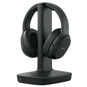 Sony WHL600 7.1, must - Juhtmevabad üle kõrva kõrvaklapid