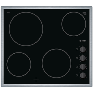 Bosch Serie 2, width 58.3 cm, steel frame, black - Built-in Ceramic Hob