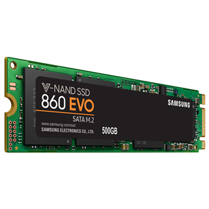 Samsung 860 EVO, M.2, SATA 3.0, 500 GB - SSD