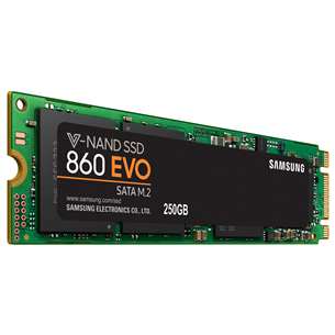 Samsung 860 EVO, M.2, SATA 3.0, 250 GB - SSD