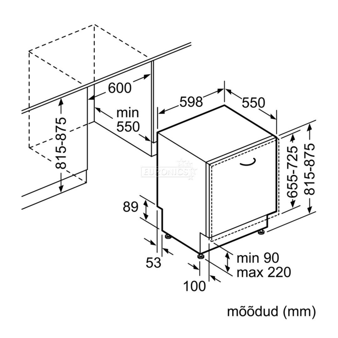 Built-in dishwasher Bosch (13 place settings)