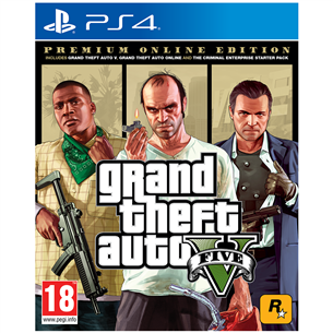 Игра Grand Theft Auto V Premium Online Edition для PlayStation 4 5026555424271