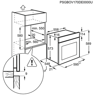 Integreeritav ahi Electrolux (katalüütilise puhastusega)