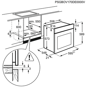 Integreeritav ahi Electrolux (katalüütilise puhastusega)