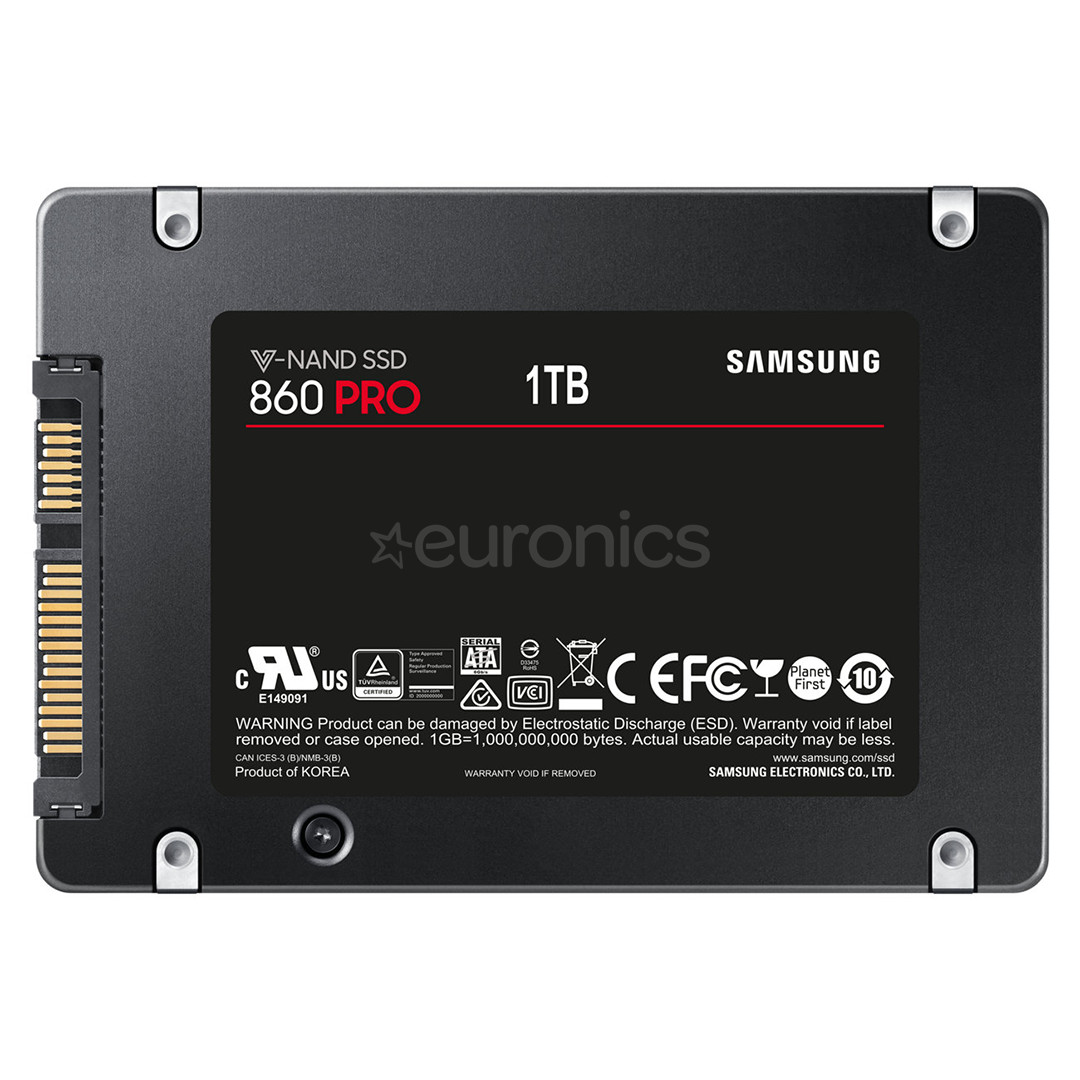 Samsung 860 PRO, 2,5", SATA 3.0, 1 TB - SSD