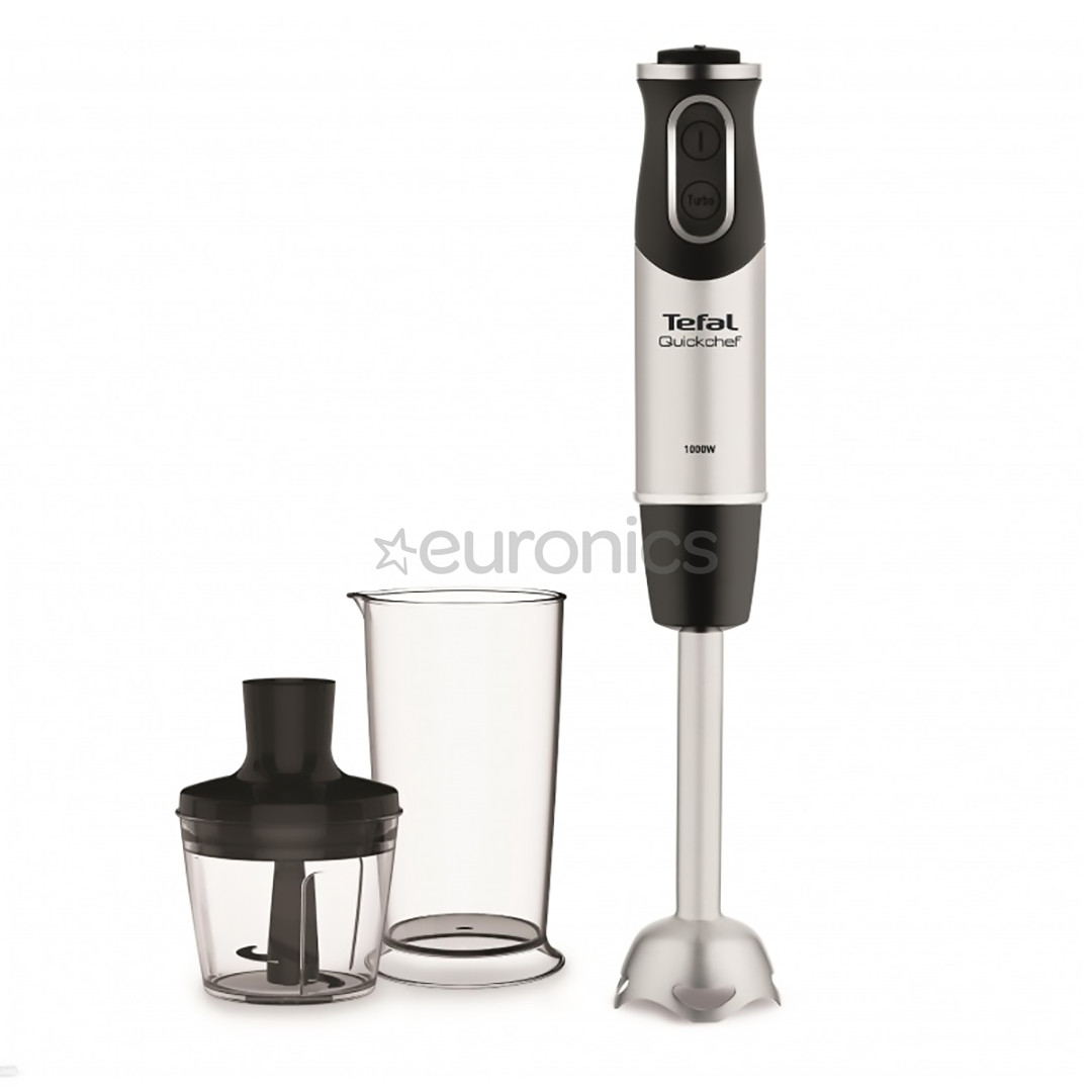 Tefal QuickChef 2in1, 1000 Вт, черный/нерж. сталь - Погружной блендер
