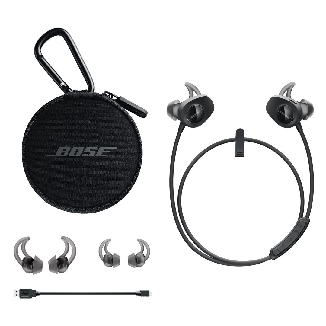 Bose SoundSport, черные - Беспроводные внутриканальные наушники