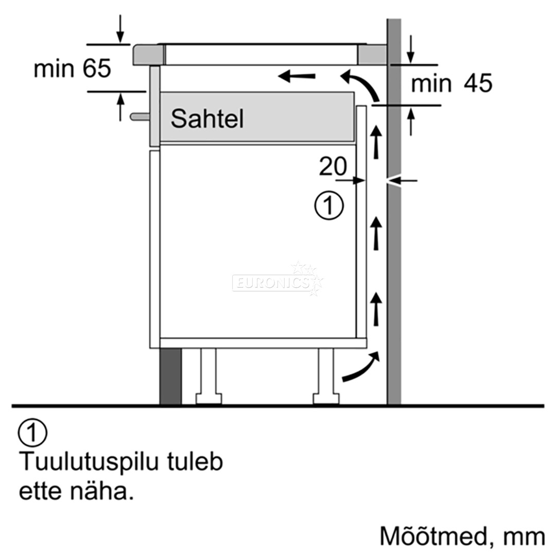 Integreeritav induktsioonpliidiplaat Bosch