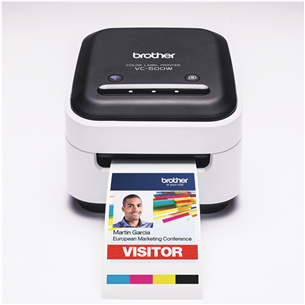 Brother VC500W, WiFi, white/black - Color Label Printer