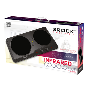 Brock, 2000 W, must - Lauapliit 2 infrapuna keedualaga