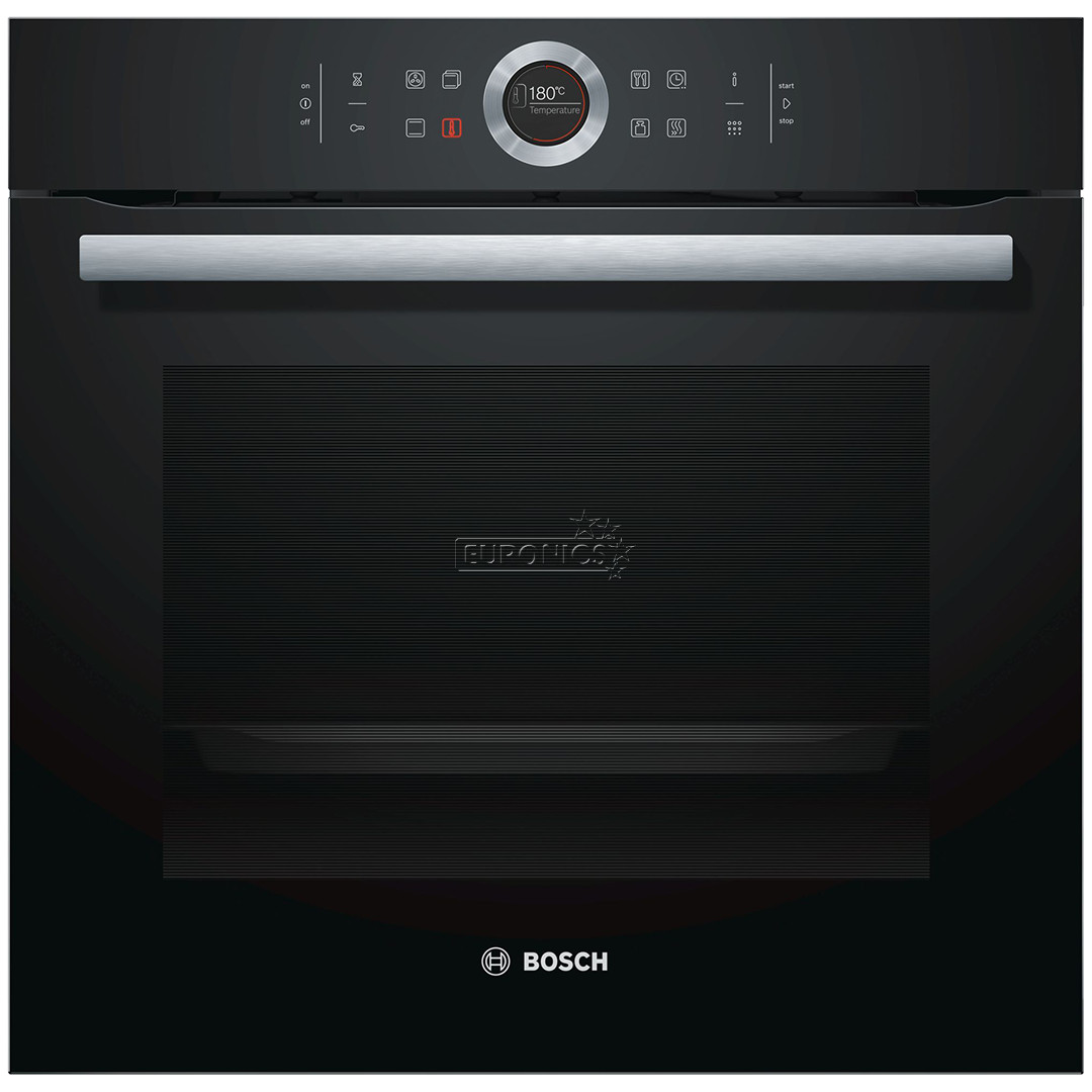 Bosch seeria 8, pürolüütiline puhastus, 71 L, must - Integreeritav ahi