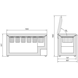 Chest freezer Premium, Liebherr / capacity: 444 L