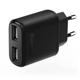 Wall charger 2x USB Hama