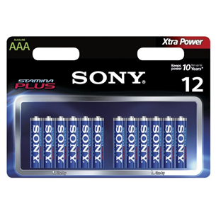 AAА patareid Sony Stamina Plus (12 tk)