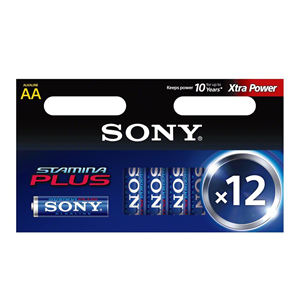 AA patareid Sony Stamina Plus (12 tk)