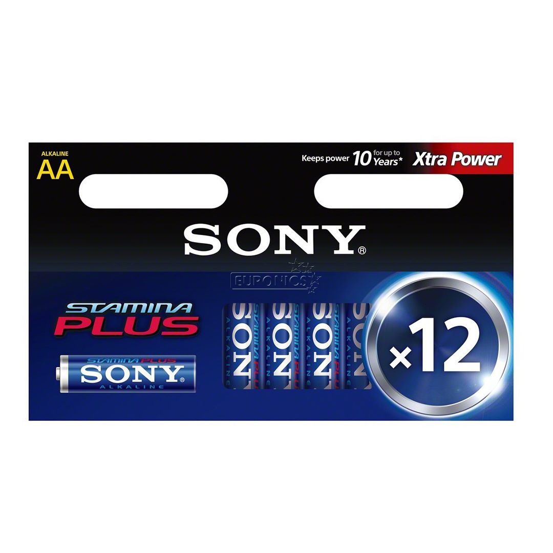 Батарейки AA Stamina Plus, Sony / 12 шт