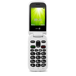 Doro 2404, must/valge - Mobiiltelefon