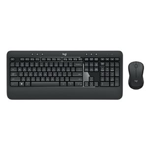 Logitech MK540, US, must - Juhtmevaba klaviatuur + hiir