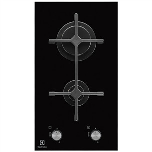 Electrolux, laius 29 cm, must - Integreeritav gaasipliidiplaat EGC3322NVK