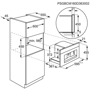 Built-in espresso machine AEG