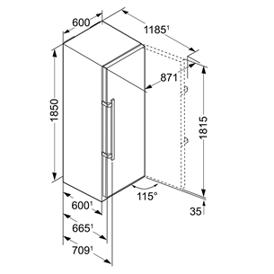 Cooler Liebherr (185 cm)