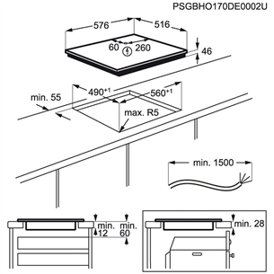 Built - in induction hob Electrolux