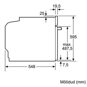 Built-in oven, Bosch (71 L)