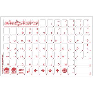 Keyboard stickers (Estonian) KBEEUNI01CLRRED