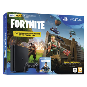 Gaming console Sony PlayStation 4 (500 GB) + Fortnite Voucher