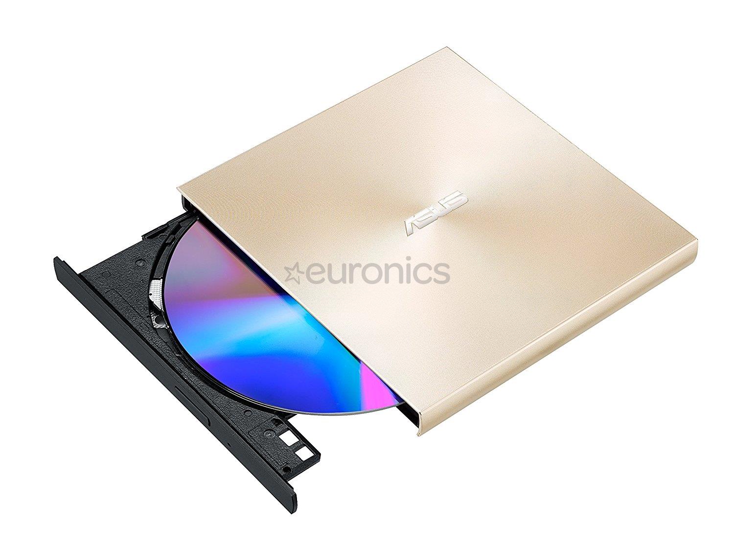 ASUS ZenDrive U9M, золотистый - Внешний читающий/пишущий привод DVD