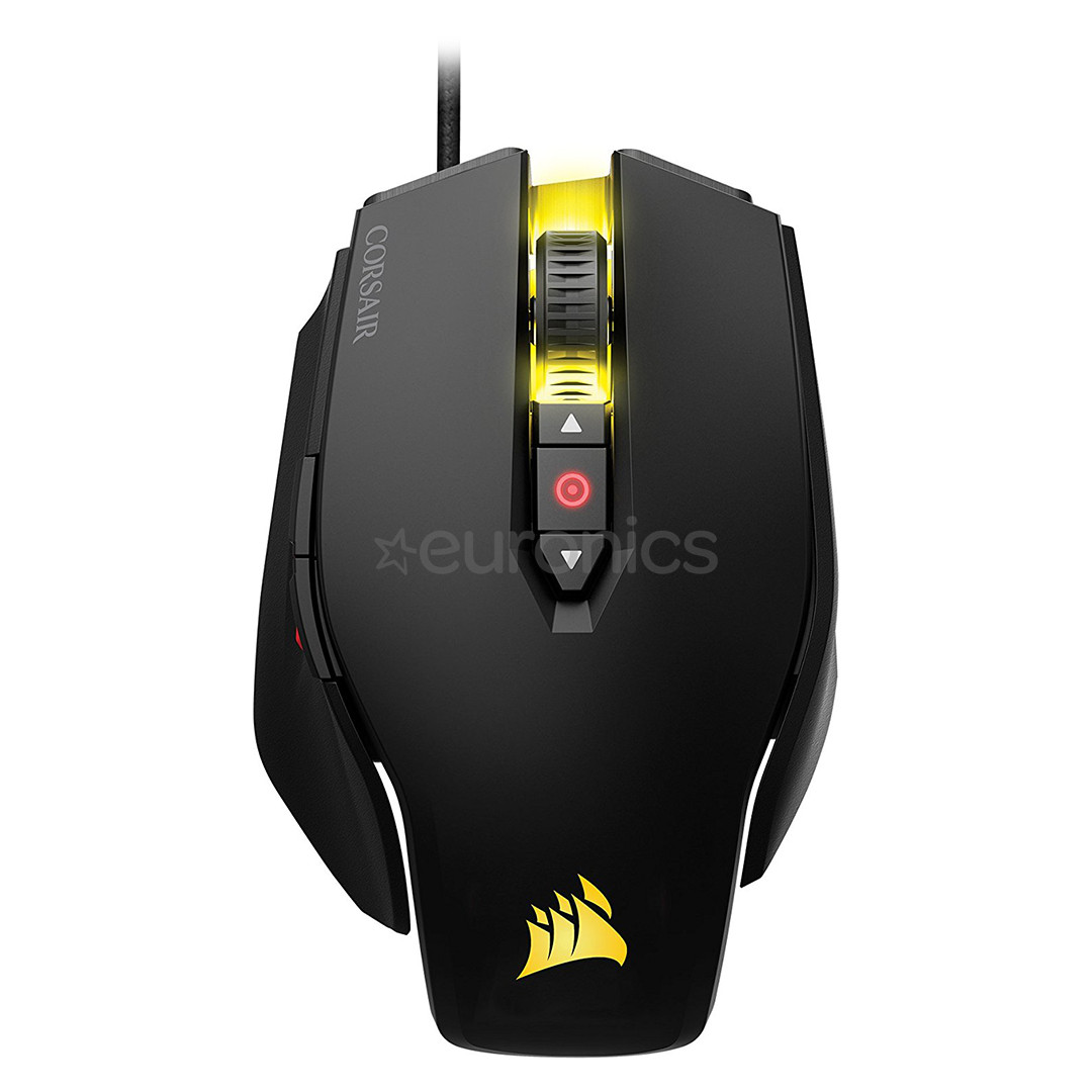 Corsair M65 PRO RGB FPS, kollane/must - Juhtmega optiline hiir