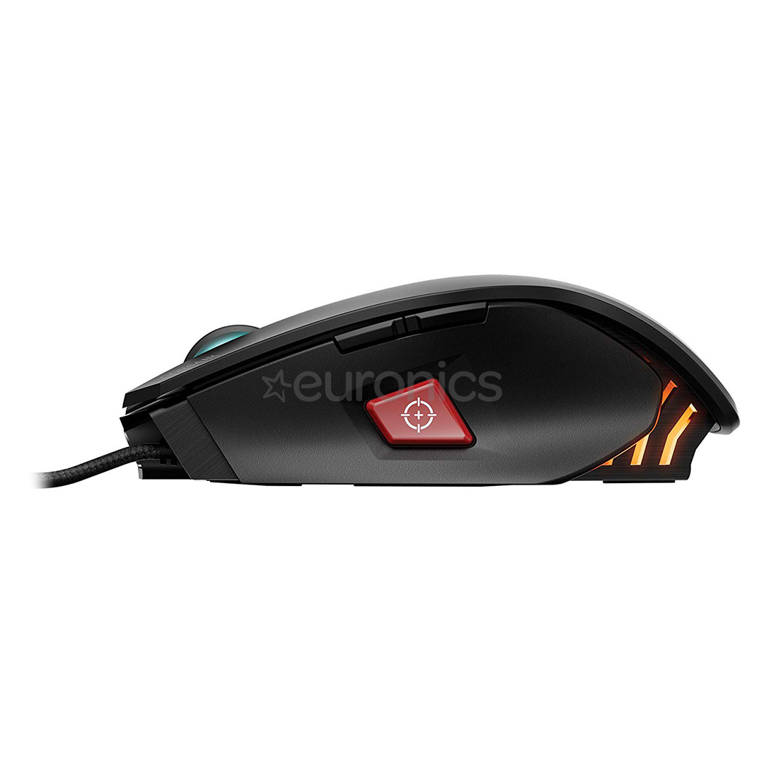 Corsair M65 PRO RGB FPS, kollane/must - Juhtmega optiline hiir