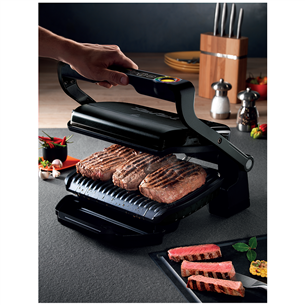 Tefal Optigrill+, 2000 Вт, черный - Электрический гриль