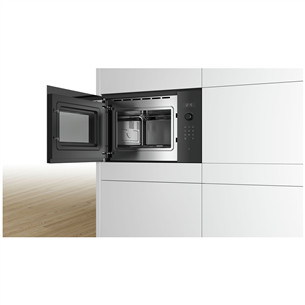 Bosch, 25 L, 900 W, black - Built-in Microwave Oven