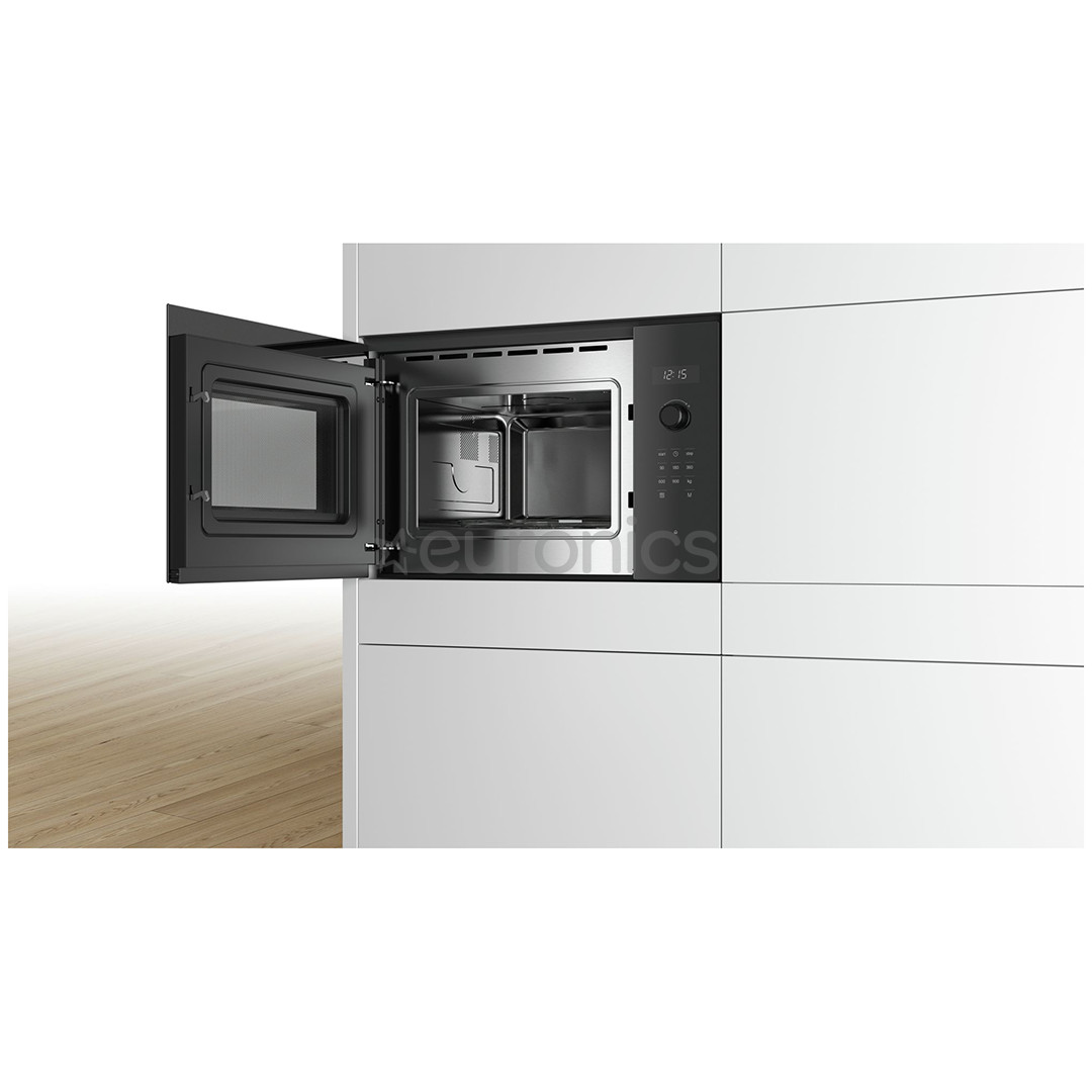 Bosch, 25 L, 900 W, black - Built-in Microwave Oven