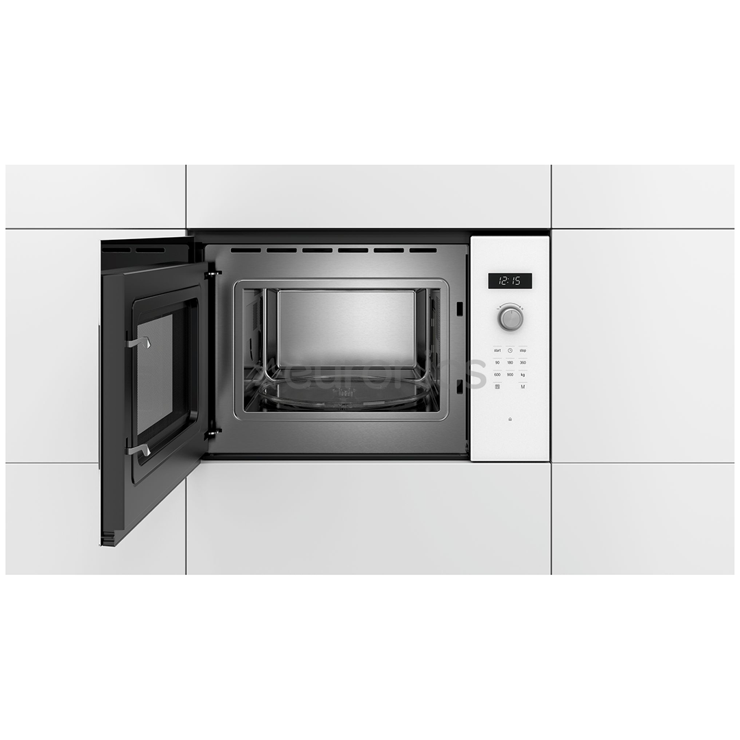 Bosch, 25 л, 900 Вт, белый - Интегрируемая микроволновая печь