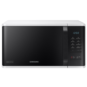 Samsung, 23 л, 1150 Вт, белый/черный - Микроволновая печь MS23K3513AW/BA