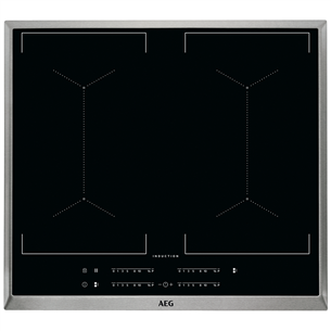 AEG 6000 MultipleBridge, width 57.6 cm, steel frame, black - Built-in Induction Hob IKE64450XB