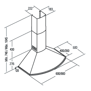 Cooker hood Cata Clasica (645 m³/h)