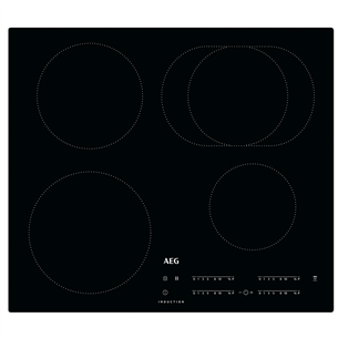 AEG, 3000 Basic, width 58 cm, frameless, black - Built-in Induction Hob