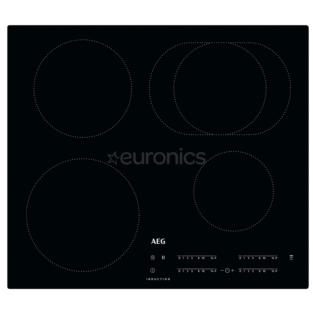 AEG, 3000 Basic, width 58 cm, frameless, black - Built-in Induction Hob