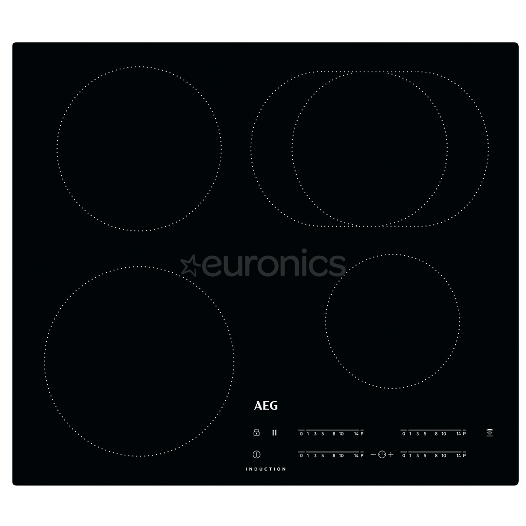 AEG, 3000 Basic, width 58 cm, frameless, black - Built-in Induction Hob