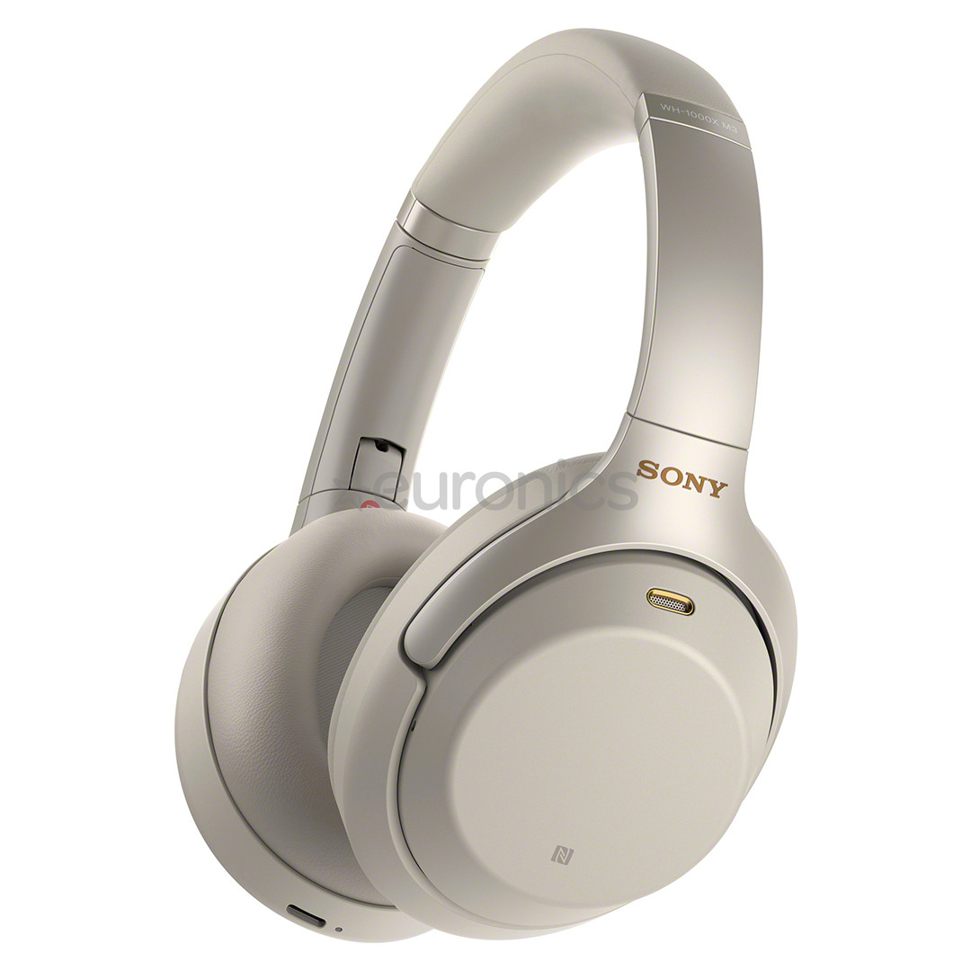 Sony WH-1000XM3, hõbedane - Juhtmevabad üle kõrva kõrvaklapid