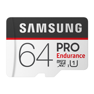 Micro SDHC memory card Samsung Endurance PRO + SD adapter (64 GB)